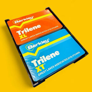VTG Berkley Trilene Playing Cards XL XT Set 2 Decks Fishing Promo 70s NEW SEALED